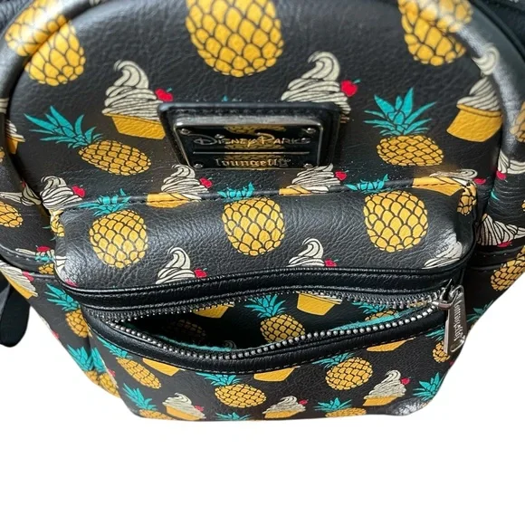 Disney Parks Loungefly 2018 Dole Whip Pineapple Swirl Backpack - Picture 8 of 10